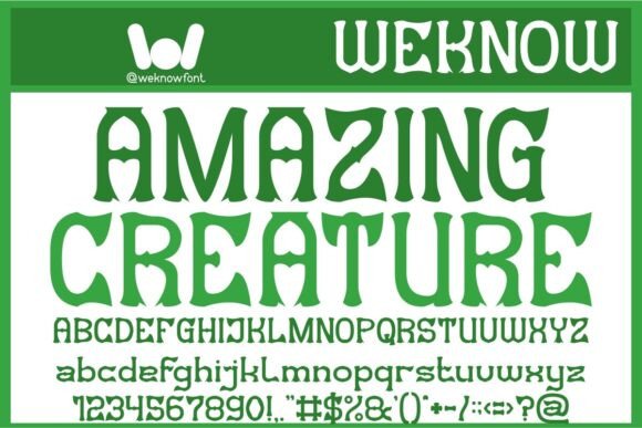 Amazing Creature: Bold Gothic Font Guide