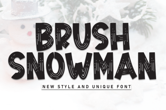 Brush Snowman: Bringing Hand-Drawn Winter Charm to Your Design Projects