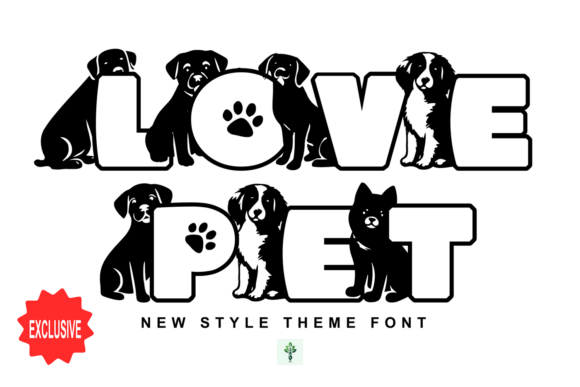 Love Pet: A Whimsical Display Font for Creative Designs