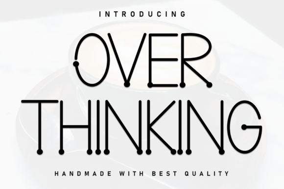 Over Thinking: Bold Marker Font