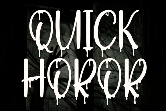 Quick Horor: Mastering the Art of Dripping Typography for Spooky Designs
