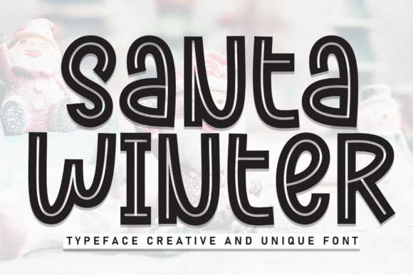 Santa Winter: Infusing Digital Design with Handwritten Warmth and Authentic Charm