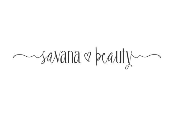 Savana Beauty: Strategic Typography for Brand Clarity and Visual Impact