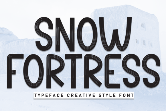 Snow Fortress: Evaluating the Bold, Textured Appeal of a Hand-Painted Display Font