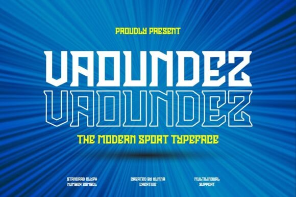 Vaoundez: Bold Typography for Modern Sports Brands