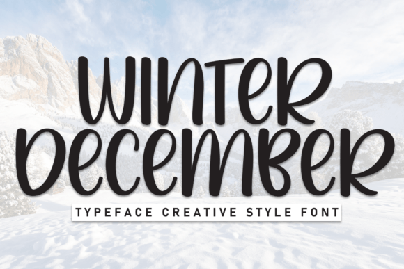 Winter December: A Whimsical Handcrafted Font for Creative Projects