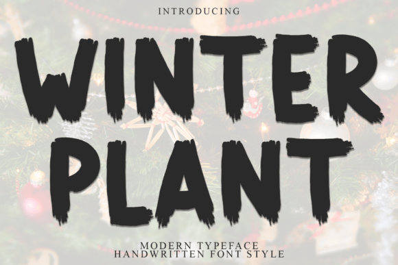 Winter Plant: The Bold Brush Font That Brings Handmade Character to Modern Design